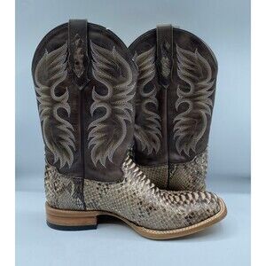Cody James Western Boot Mens Men 10 D Exotic Pythons Brown Square Toe Cowboy